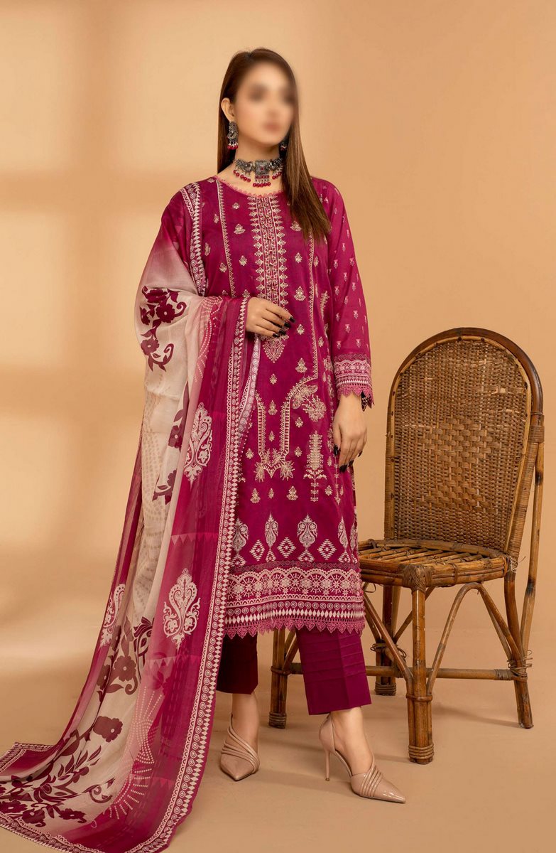 Crinklezza Unstitched Exclusive Chiffon Collection Vol 04 by Amna Khadija - Design 08 main image 1
