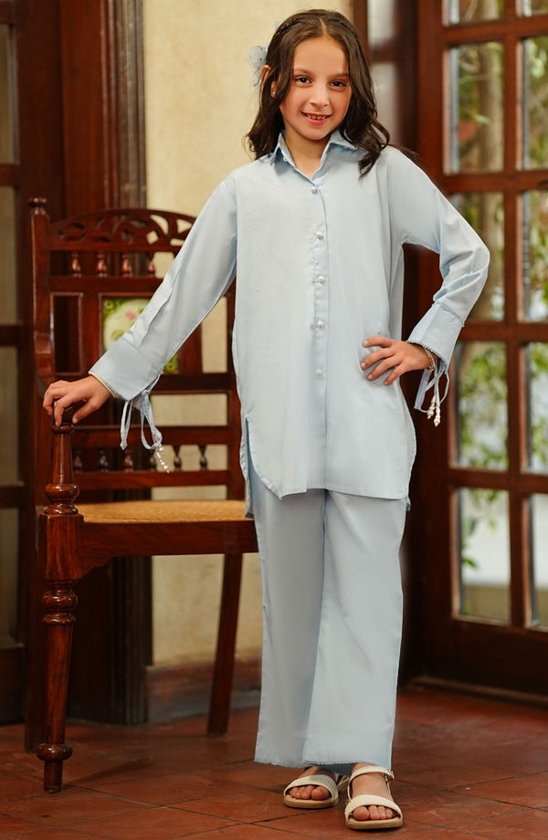 Amna Khadija Casual Lawn Stitched 2 Piece - Grey - 0090-D - AK25BNB - Summer Collection