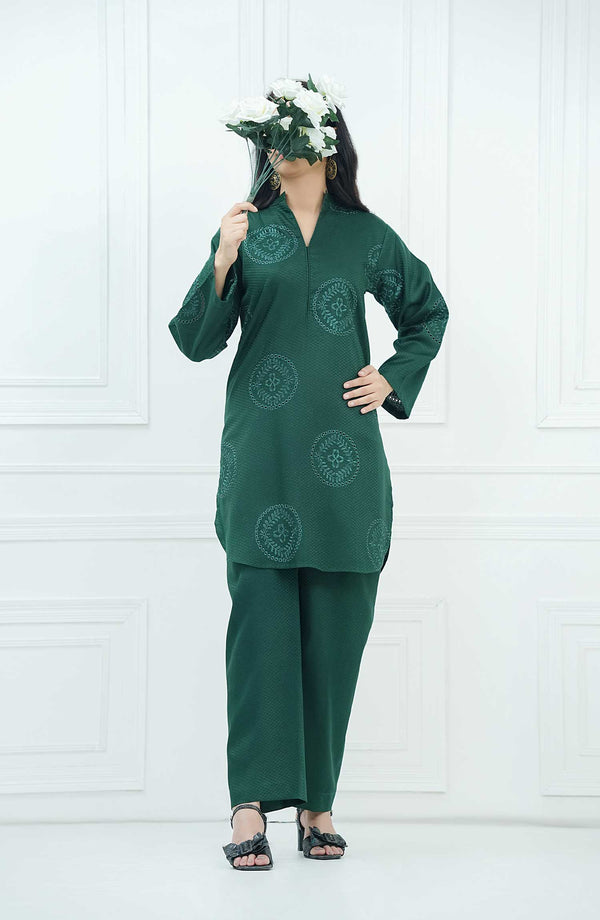 Rue Embrace Eid Edit'25 Jacquard 2 Piece Green D-05