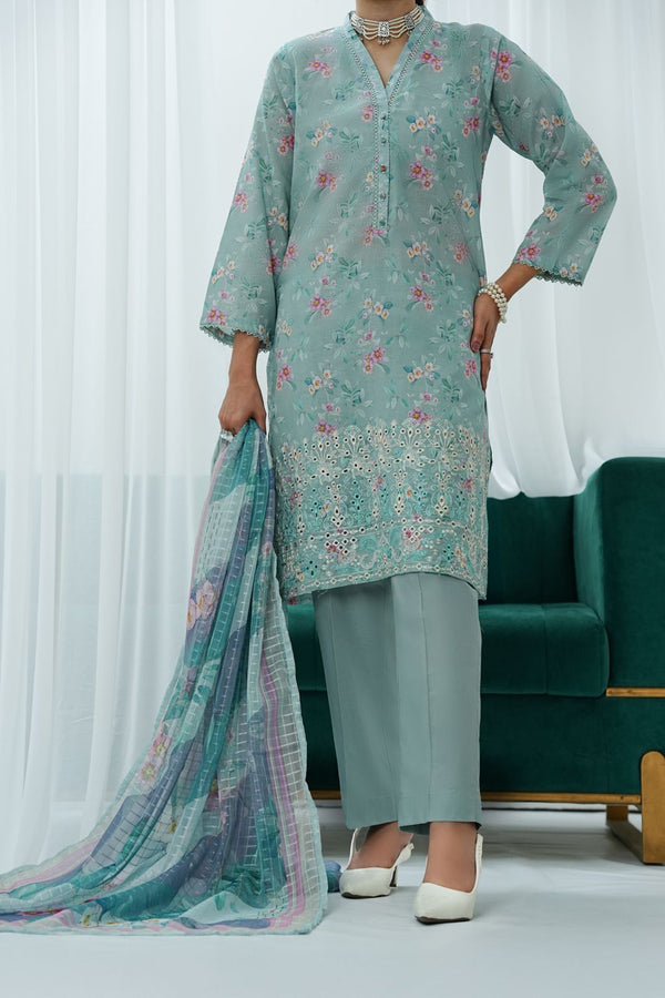 Gulraz Printed & Embroidered Pret Collection By Amna Khadija Pret D-01