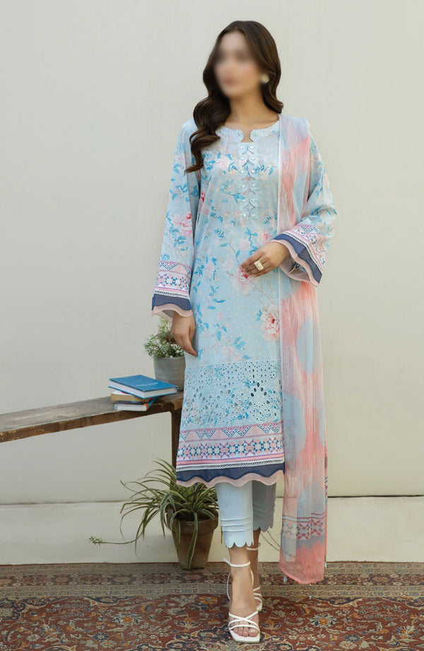 AFREEN EMBROIDERED CHIKANKARI LAWN COLLECTION AF 110