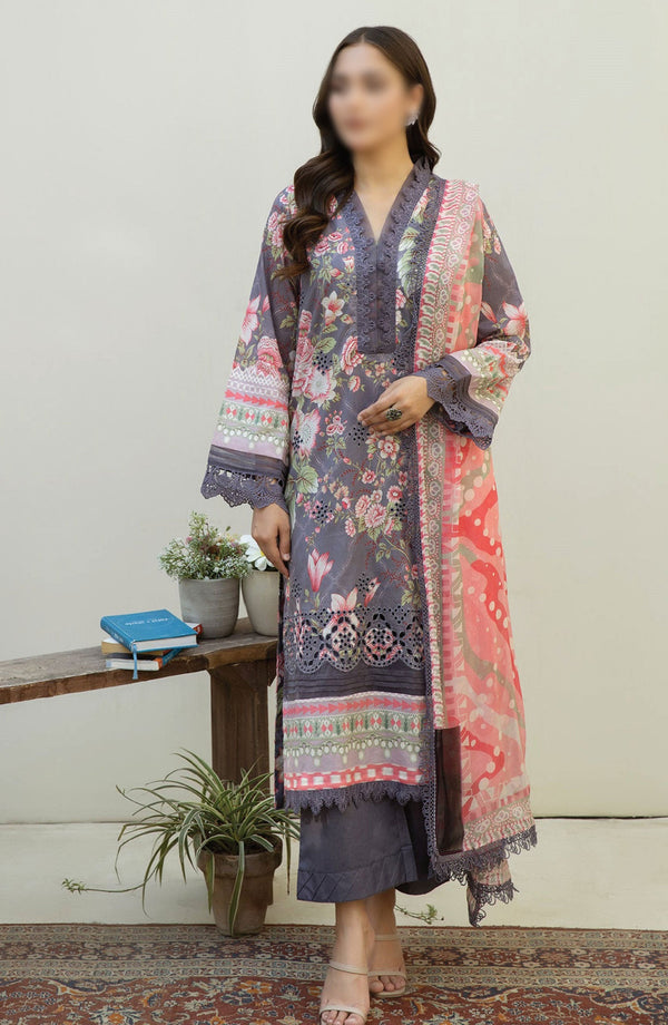 AFREEN EMBROIDERED CHIKANKARI LAWN COLLECTION AF 113