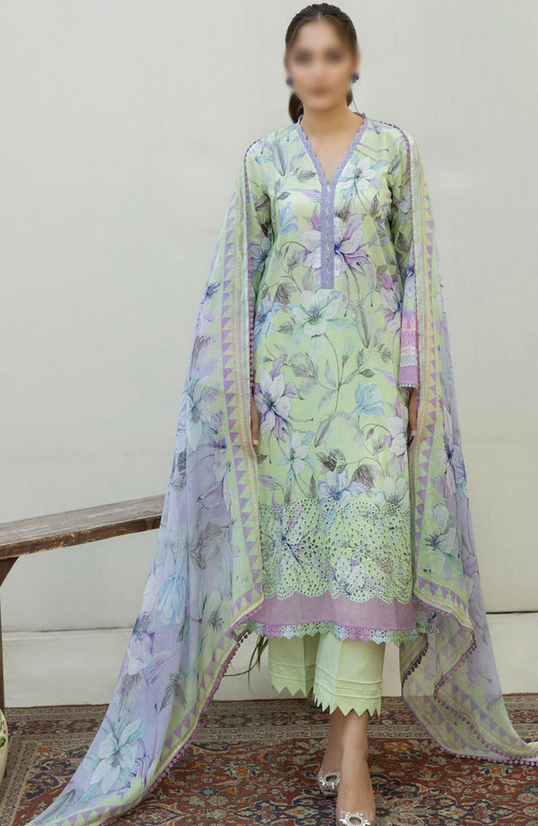 AFREEN EMBROIDERED CHIKANKARI LAWN COLLECTION AF 116