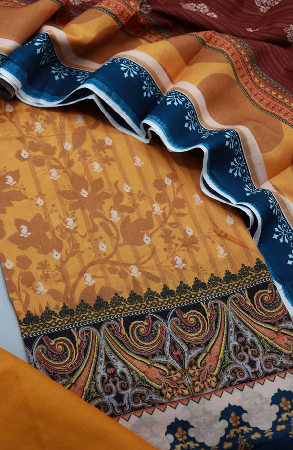 AK Signature Prints Unstitched Printed Swick Collection 2024 ASPU 01