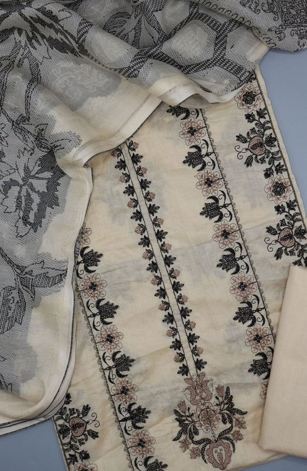 Afsanay Unstitched Embroidered Series With Jacquard Dupatta Collection 2024 AUES 01