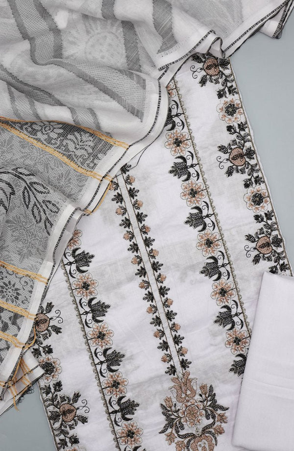 Afsanay Unstitched Embroidered Series With Jacquard Dupatta Collection 2024 AUES 02