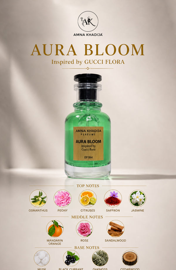 AURA BLOOM Inspired by Gucci Flora - AMK26TW - Women Perfume