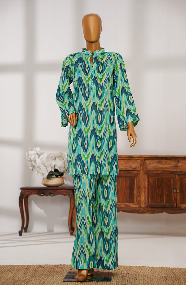 Amna Khadija Carell 88 Printed Lawn Stitched 2 Piece Suit - AKCS-03 - AM25CR88 - Green - Summer Collection