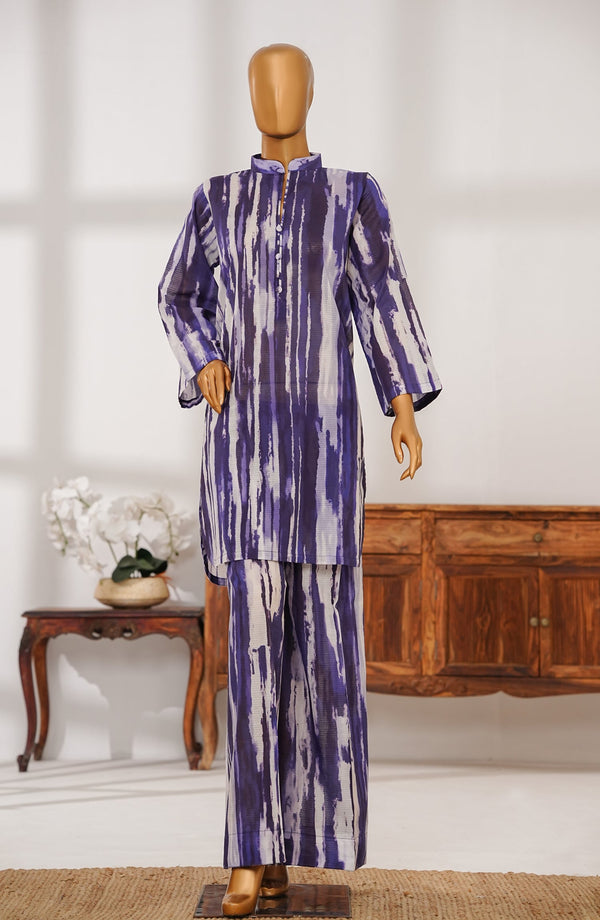 Amna Khadija Carell 88 Printed Lawn Stitched 2 Piece Suit - AKCS-05 - AM25CR88 - Purple - Summer Collection