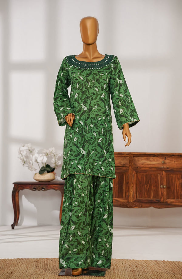 Amna Khadija Carell 88 Embroidered Lawn Stitched 2 Piece Suit - AKCS-06 - AM25CR88 - Green - Summer Collection