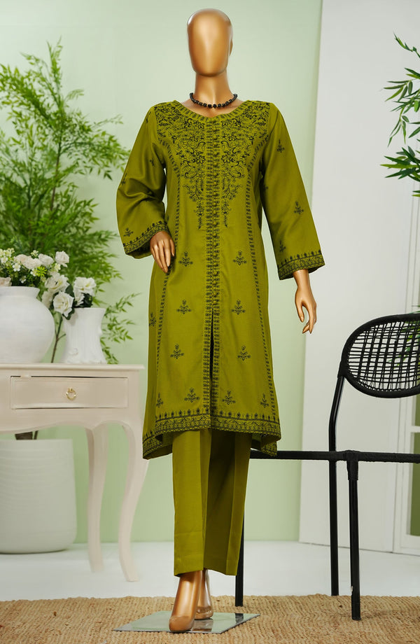 Bellini by Amna Khadija Embroidered Cotton Stitched 2 Piece Suit - BERTW-02 - AM25BERTW - Green - Summer Collection