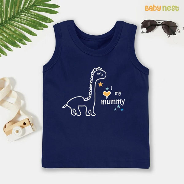 Sandos By Baby Nest BNBBS-101 – I Love My Mummy Print Sandos For Kids – Blue