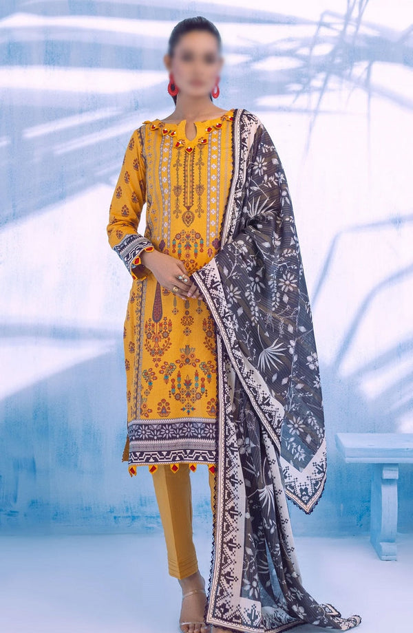 AL ZOHAIB Colors Digital Printed With Fancy Lawn Dupatta Vol-3 CFD-V3-24-10