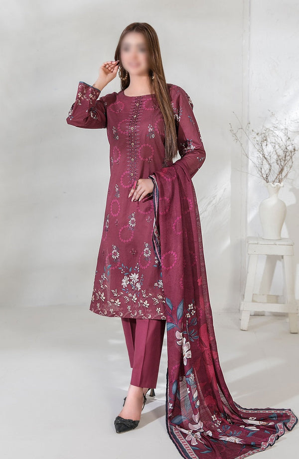 Pari Naaz - Embroidered Digital Printed Lawn Collection D 2046