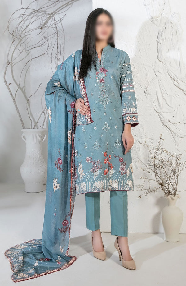 Pari Naaz - Embroidered Digital Printed Lawn Collection D 2047