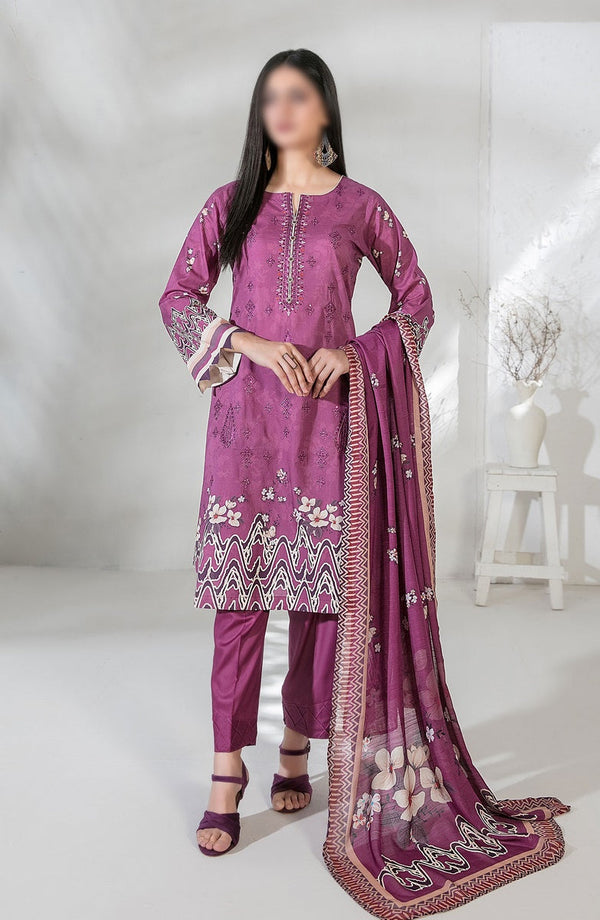 Pari Naaz - Embroidered Digital Printed Lawn Collection D 2051