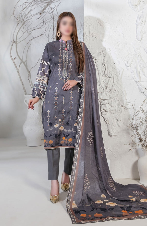 Pari Naaz - Embroidered Digital Printed Lawn Collection D 2052