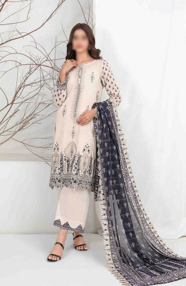 Lamiyah - Embroidered Digital Printed Lawn Collection 2024 D 2459