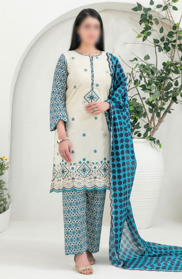 Gulposh - Embroidered Digital Printed Lawn Collection 2024 D 2518