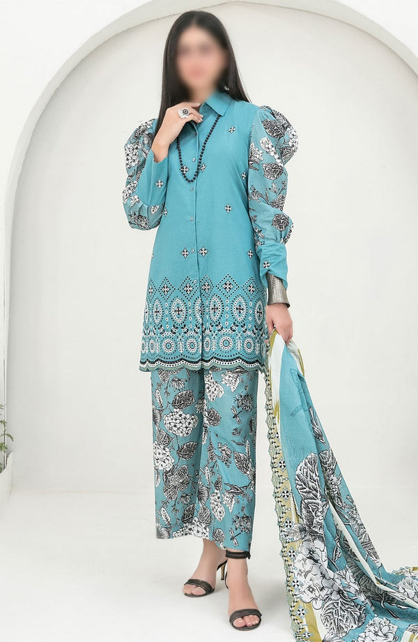 Gulposh - Embroidered Digital Printed Lawn Collection 2024 D 2519