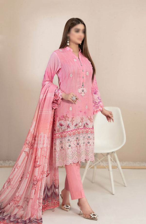 Roha -Embroidered Digital Lawn Collection By Tawakkal Fabrics D 9321