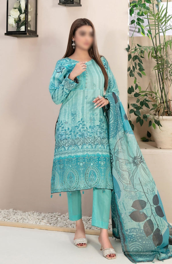 Roha -Embroidered Digital Lawn Collection By Tawakkal Fabrics D 9326