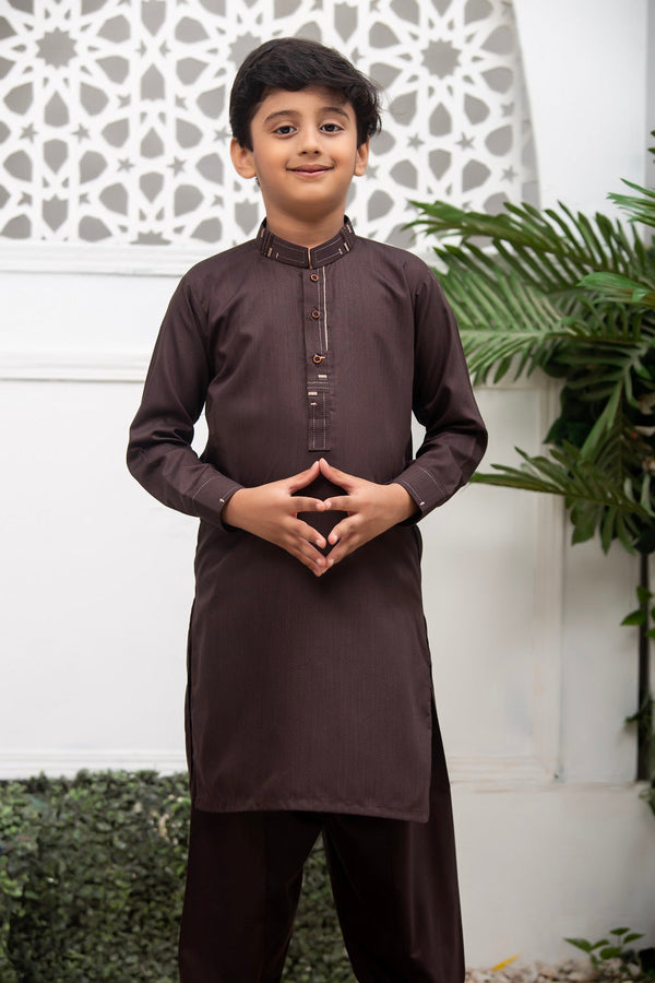 Exclusive Kids Shalwar Kameez Collection Vol 02 D 01 Purple Blended