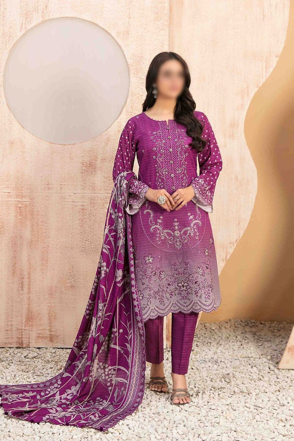 Noriza - Embroidered Digital Khaddar Collection D 1301