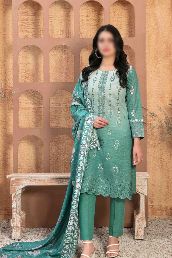 Noriza - Embroidered Digital Khaddar Collection D 1303