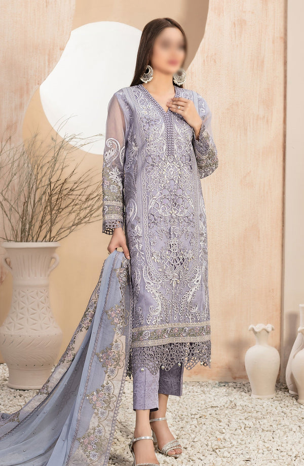 Dilaab - Fancy Organza Collection By Tawakkal Fabrics D 1484