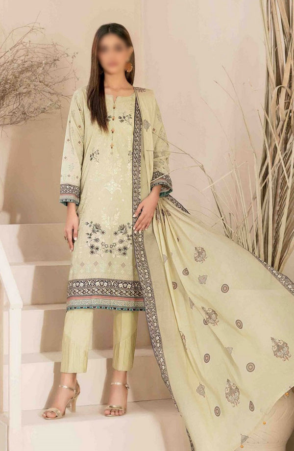 Faria - Embroidered Digital Printed Lawn Collection 2024 D 2039