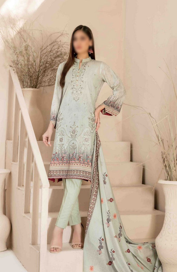 Faria - Embroidered Digital Printed Lawn Collection 2024 D 2041