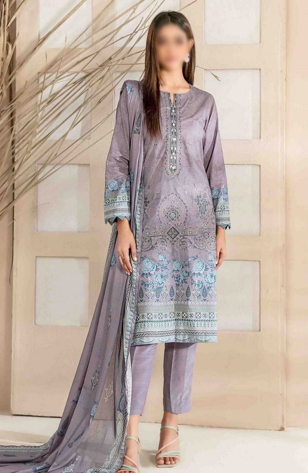 Faria - Embroidered Digital Printed Lawn Collection 2024 D 2042