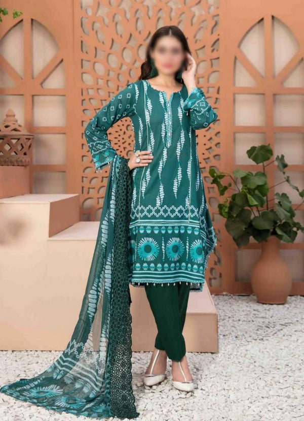 MON TRESOR Digital Printed Lawn Shirt - Schiffli Dupatta Collection 2023 D 7040