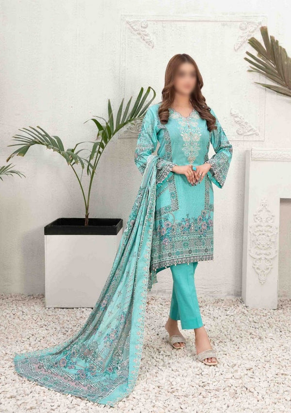 AIYLEEN Panni Embroidered Digital Printed Lawn Shirt - Lawn Dupatta Collection 2023 D 8997