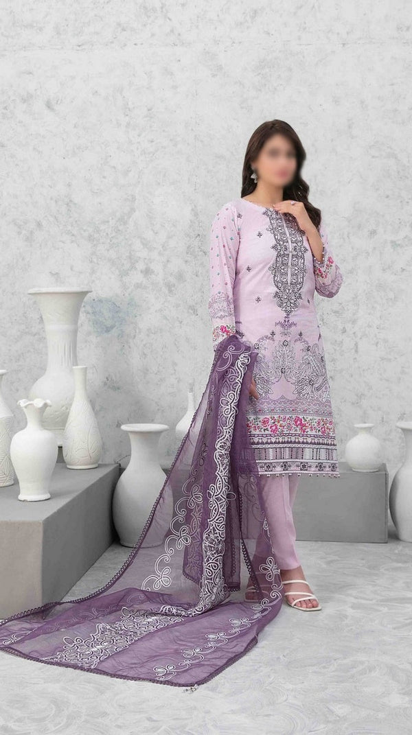 ZAREESH Fancy Embroidered Lawn Shirt - Exclusive Fancy Dupatta Collection 2023 D 9019