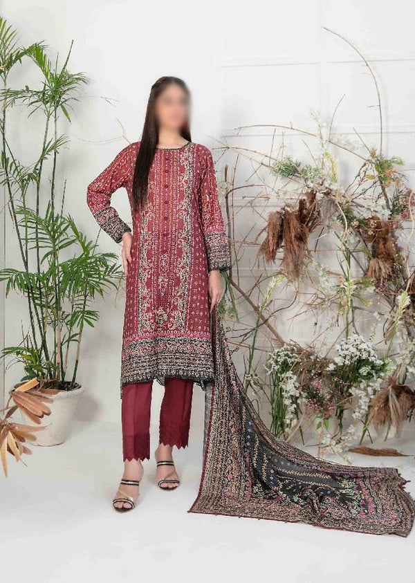 SAFEENA Lawn Digital Print Shirt - Digital Print Diamond Collection 2023 D 9345