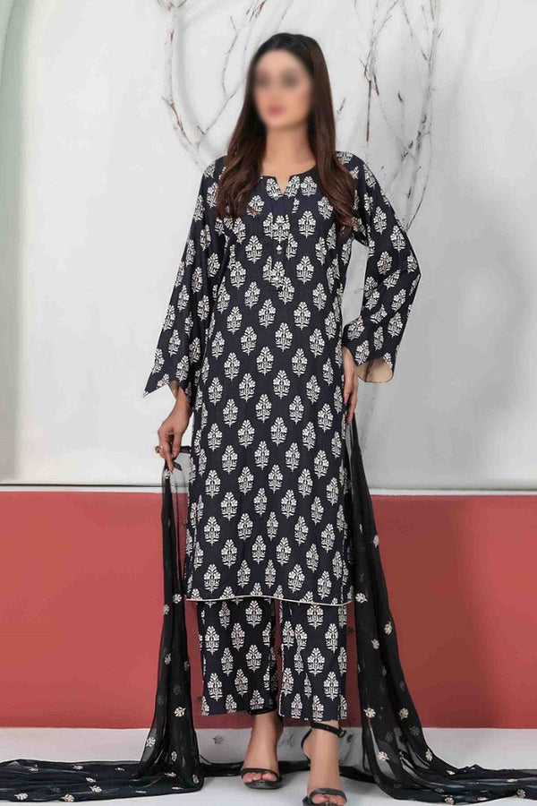 LIDA VOL I Digital Printed Staple Embroidered Chiffon Dupatta Collection 2023 D 9896