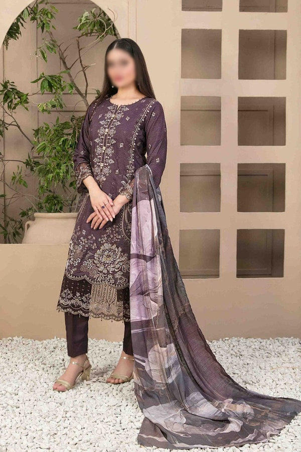 Gulfisha - Embroidered Viscose Zari Collection 2023 D 9937