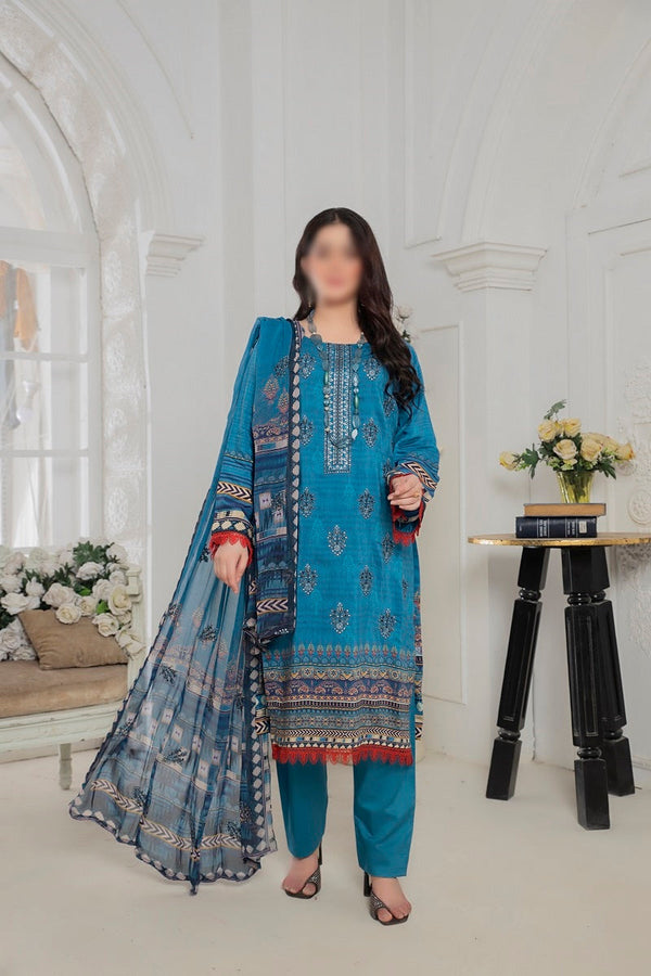 Amna Khadija Parishay Digital Print and Embroidered Viscose Collection DEE 005