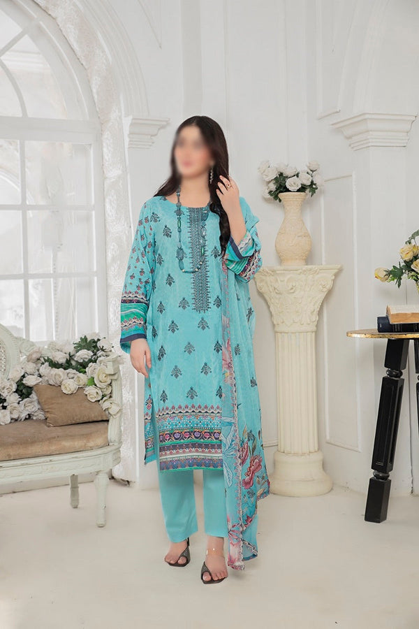Amna Khadija Parishay Digital Print and Embroidered Viscose Collection DEE 009