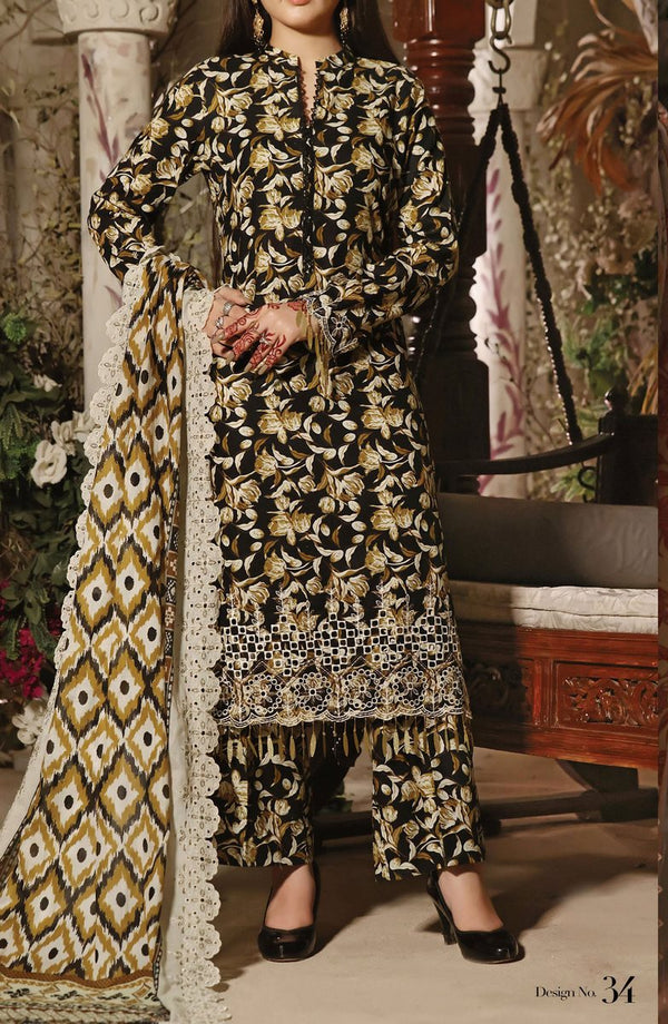 Aiza Momina Chickenkari By VS Textiles Vol-2 Design 34