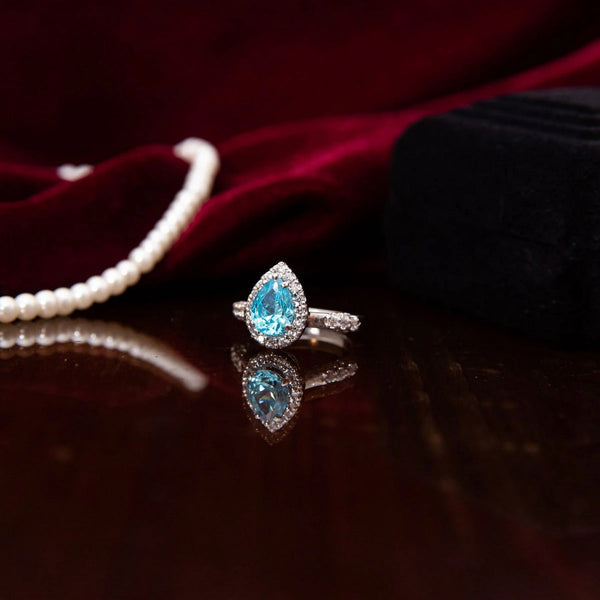 YKL Jewellers Ring Collection DIAMOND STYLE AQUA RING