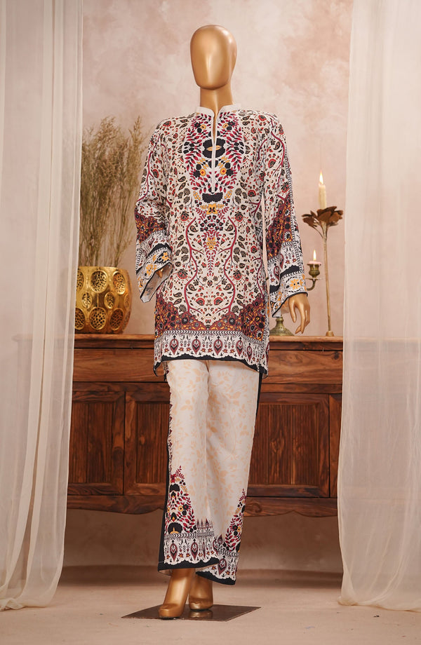 Amna Khadija Digital Printed Lawn Stitched 2 Piece Suit - Design-09 - AM25ESF - Multi - Summer Collection