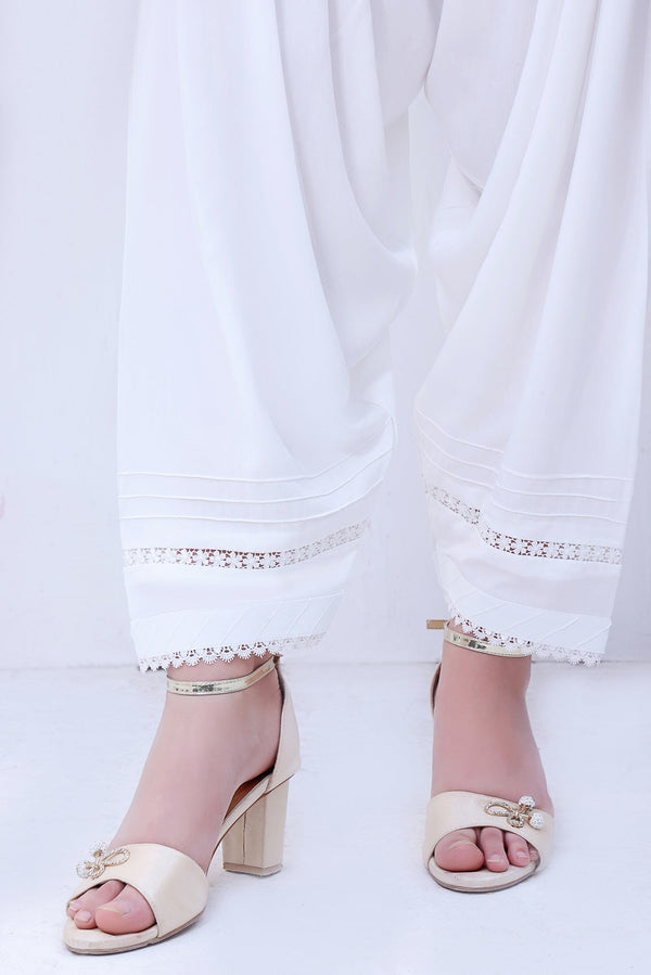 Basic Bottoms by Amna Khadija Design 01 White