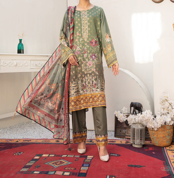 Masakkali Viscose Broshia Jacquard Collection by Amna Khadija Design 05