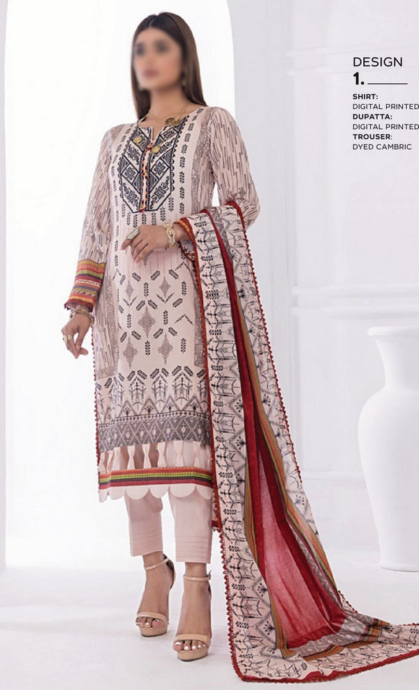 ANUM DIGITAL PRINTED LAWN  Collection Vol 02 Design 01