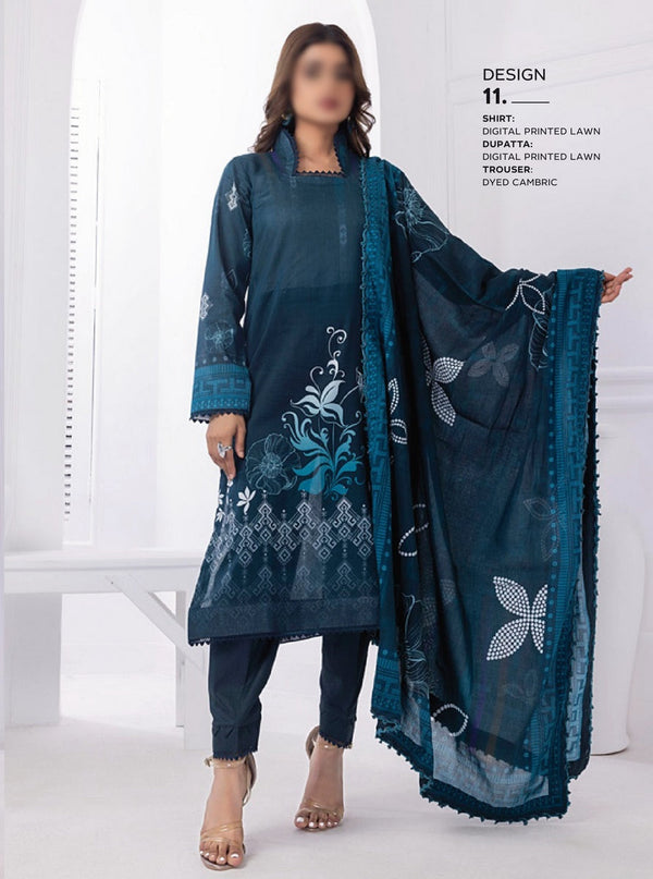 ANUM DIGITAL PRINTED LAWN  Collection Vol 02 Design 11