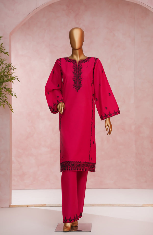 Doriva Noor by Amna Khadija Embroidered Cotton Stitched 2 Piece Co ord Set - DN-01 - AM25DORI - Pink - Casual Collection