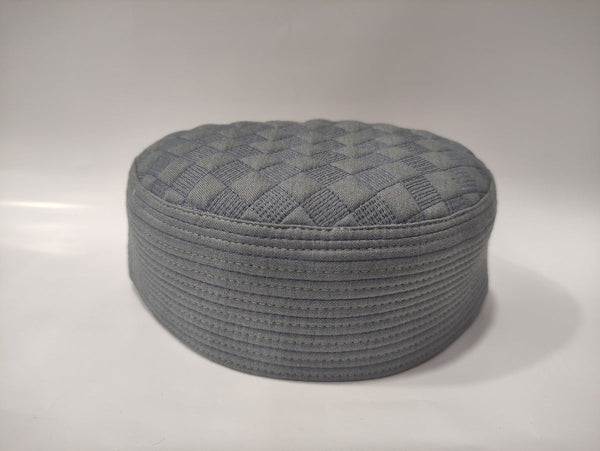 Tasavur Traditional Topi Grey Squre + EMD